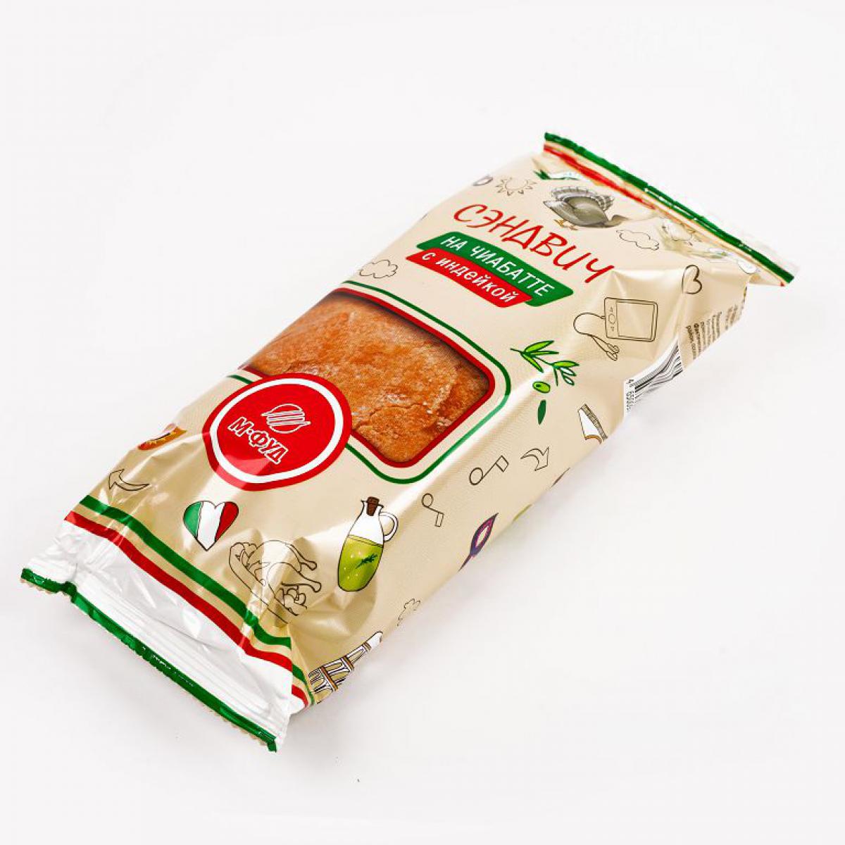 Сэндвич на чиабатте с индейкой 205г Сэндвич на чиабатте с индейкой 205г